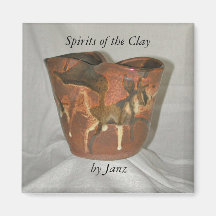 Spirits of the Clay Fridge Magnets