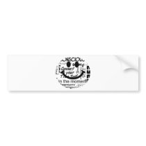 Spiritual affirmations smiley bumper stickers