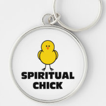 Spiritual Chick Keychain