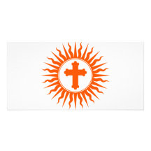 Spiritual Cross Design Picture Card