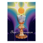 SPIRITUAL LIGHT 1st Holy Communion / Christening Custom Announcements