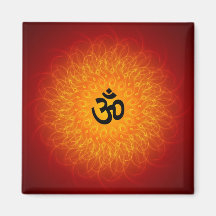 Spiritual Om Mandala Magnets