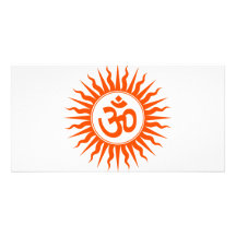 Spiritual Om Photo Card Template