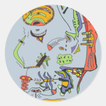 Spiritual Round Stickers