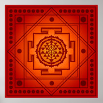 Spiritual Sri Yantra Poster