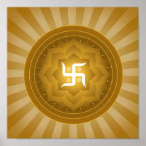 Spiritual Swastika Poster
