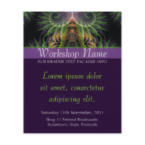 Spiritual Temple Fractal Art Flyer