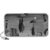 Spiritueux des parapluies 2 BW de vol haut-parleurs