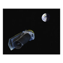 Spitzer points its high-gain antenna