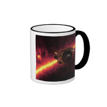 Spitzer seen against the infrared sky 2 coffee mug