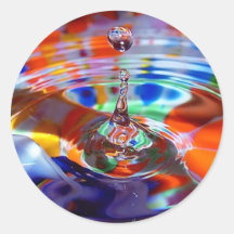 Splash of Colour Round Stickers