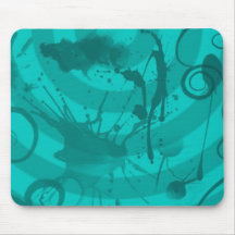 Splatter Curls Mouse Pad