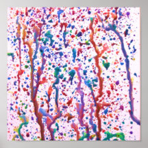 Splatter Paint Poster