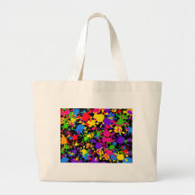 Splatter Wallpaper Tote Bags