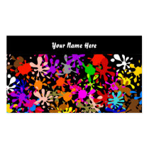 Splatter Wallpaper, Your Name Here business cards