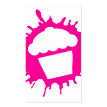 splatz de petit gâteau modèle de carte de visite