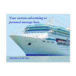 Splendid Cruise Ship 2 Custom Postcard