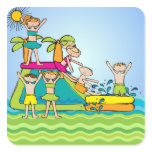 Splish Splash Pool Party Stickers