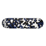Split Dark Blue Camo Deck Custom Skate Board