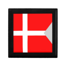 Split (Denmark) Flag Keepsake Box