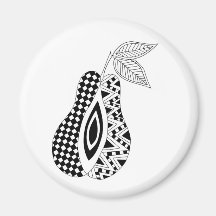 split patterned pear magnet