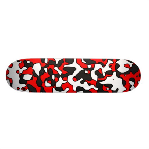 Split Red Camo Skate Boards