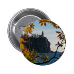 Split Rock Lighthouse in the Fall Pinback Buttons