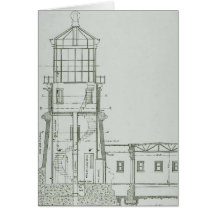 Split Rock Lighthouse Schematics Greeting Card