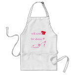 Spoiled High Heel Shoe Lover Cooks for Shoes-pink aprons