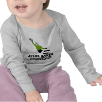 Spoof atheist Jesus saves T-shirts