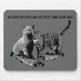 Spoof God Mousepads