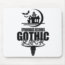 Spookhaus Records Gothic Rock Logo Mouse Pad