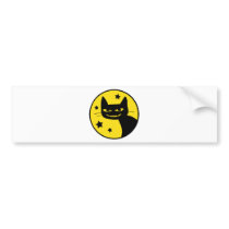 Spooky Cat Bumper Sticker