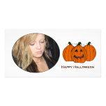 Spooky Cat Halloween Photo Card photo cards