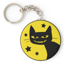 Spooky Cat Keychain