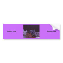 Spooky cats bumper stickers