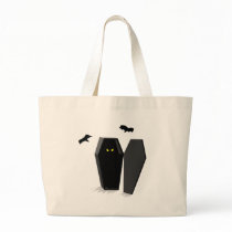 Spooky Coffin Canvas Bag