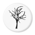 Spooky Dead Tree Refrigerator Magnet