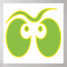 spooky ghost eyes print