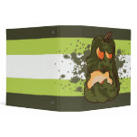 spooky green pumpkin notebook binders