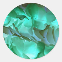 Spooky grey and green petals sticker