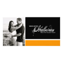 Spooky Halloween Personalized Photo Card