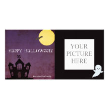 Spooky Halloween Photo Greeting Card