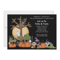 SPOOKY Halloween Scene Halloween Party Invitation