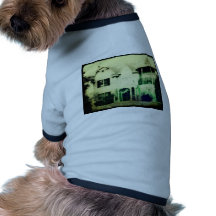 Spooky looking house merchandise pet shirt