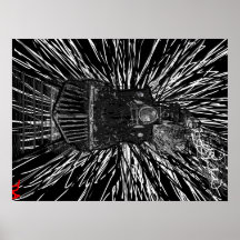 spooky night train posters