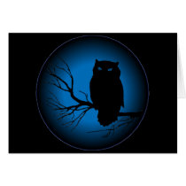 Spooky Owl Blue Moon