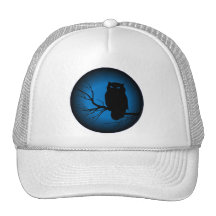 Spooky Owl Blue Moon Hats