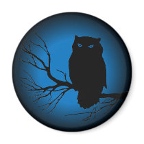 Spooky Owl Blue Moon
