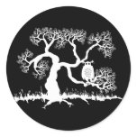 Spooky Owl In Tree stickers